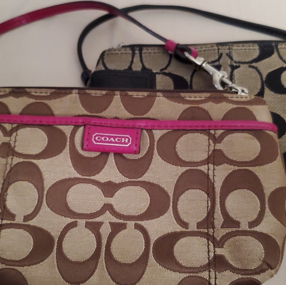 2 Coach wristlets